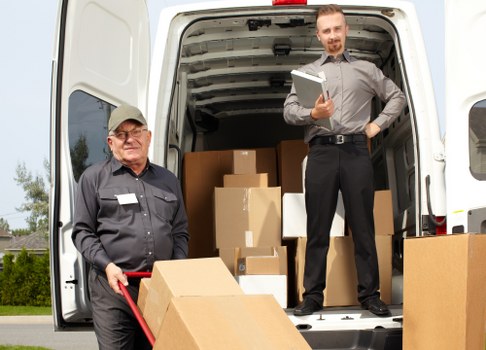 Customer raising a complaint during a removals service review