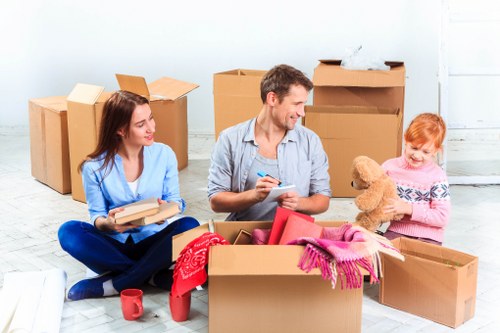 Invoice and payment details for a moving service