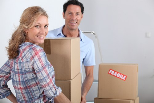 Efficient moving day setup with a removal truck in Hackney