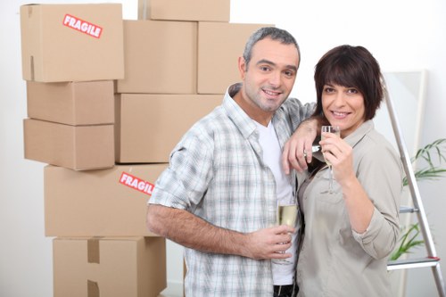 Strong storage boxes for a Hackney relocation