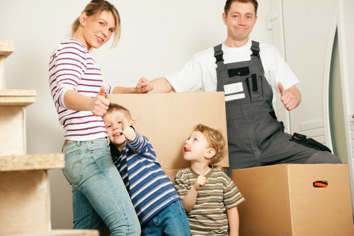 Careful handling of furniture during a Hackney removals job
